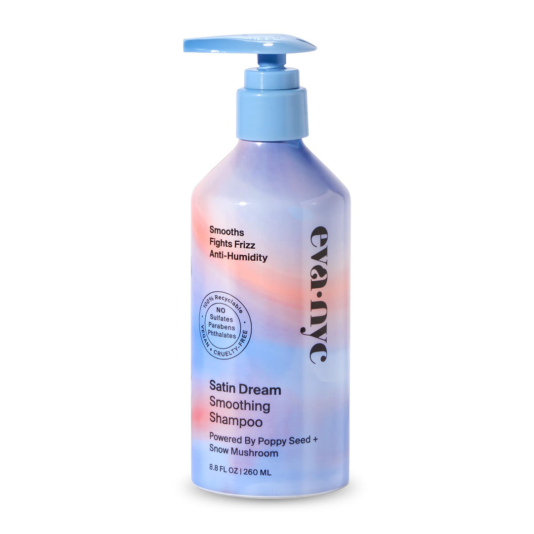 Eva Nyc Satin Dream Smoothing Shampoo, Hair Care For Soft And Smooth Hair, Anti-Frizz Shampoo For Satiny Smoothness, Gmo-Free Ha