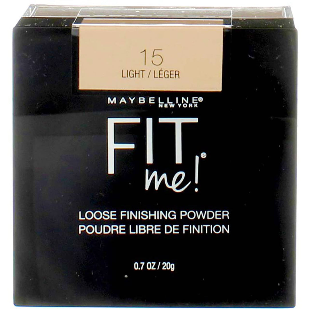Maybelline Fit Me Loose Finishing Powder, 15 Light, 0.7 Oz (Pack Of 2)