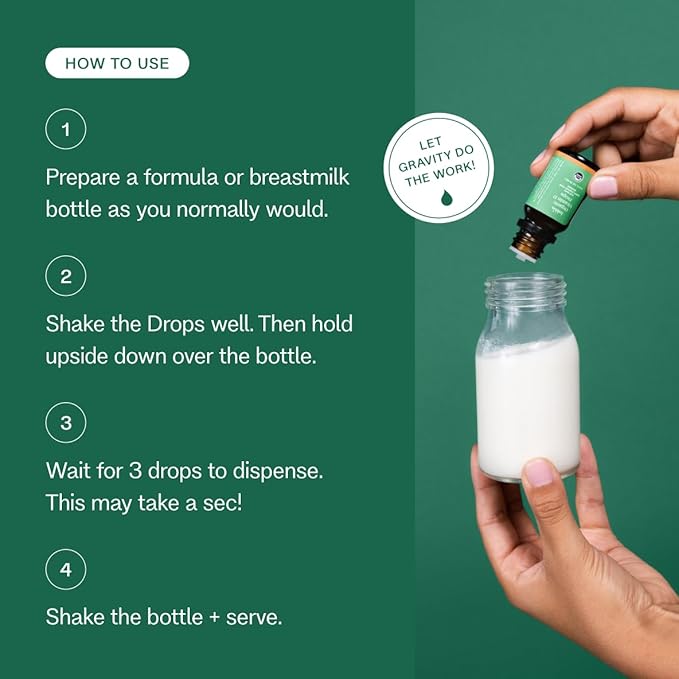 Bobbie Organic Baby Vitamin D Drops, Daily Liquid Supplement to Support Development, Immune Health and Strong Teeth and Bones* in Newborn Babies and Infants, Vegan, Infant Vitamin D, 400 IU, 0.3 fl oz