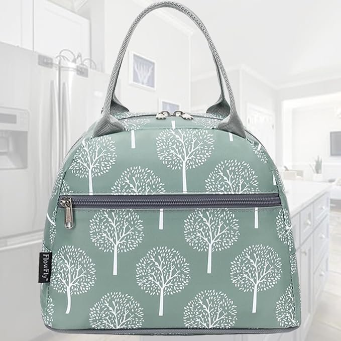 FlowFly Insulated Lunch Cooler Bag - Tote Bag Organizer for Women/Men, Dandelion