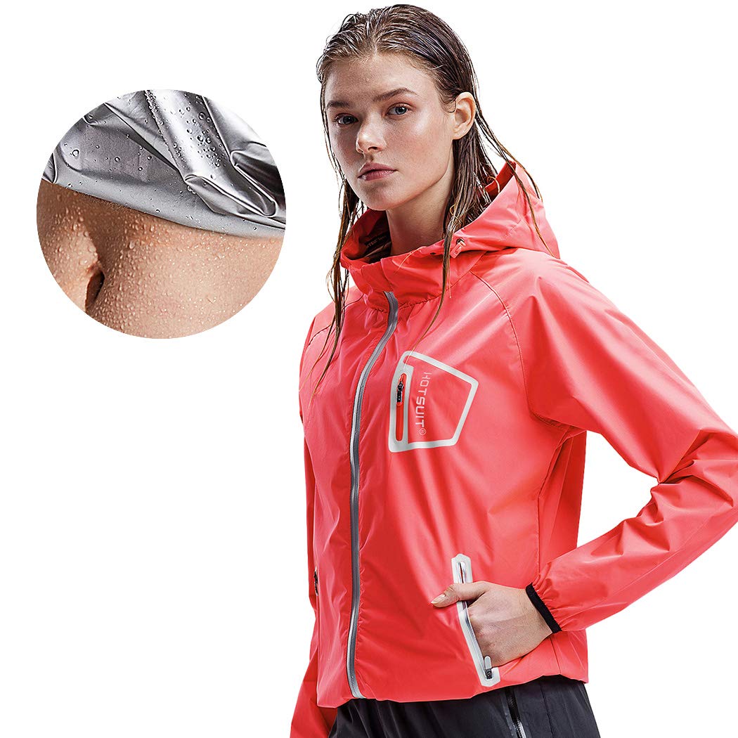 HOTSUIT Sauna Jacket Women Sauna Shirts Gym Workout Long Sleeve Sweat Suit Anti Rip Long Sleeve