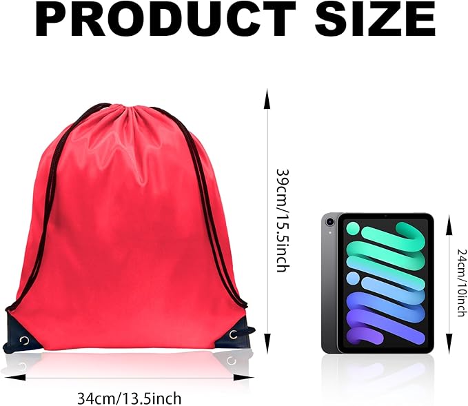GoodtoU Drawstring Backpacks, Bags Bulk Nylon Backpack Draw String Back Bag Cinch Sack Gym Bag for Sport, Traveling, Team (20 Colors, 20Pcs)