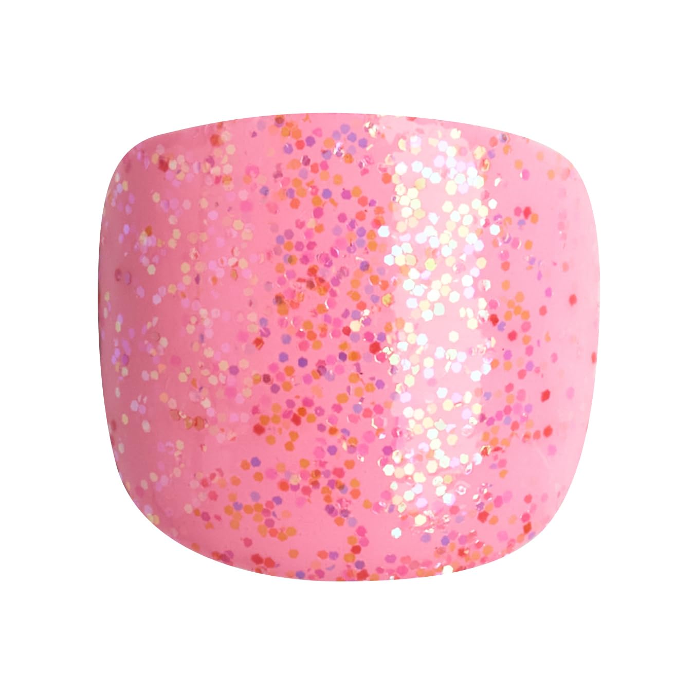 KISS imPRESS No Glue Mani Press On Nails, Mini Press-On Manicure for Kids, 'Super Duper', Pink, Kids Size, Squoval Shape, Includes 20 Fake Nails with Removable Application Tabs, 1 Mini File