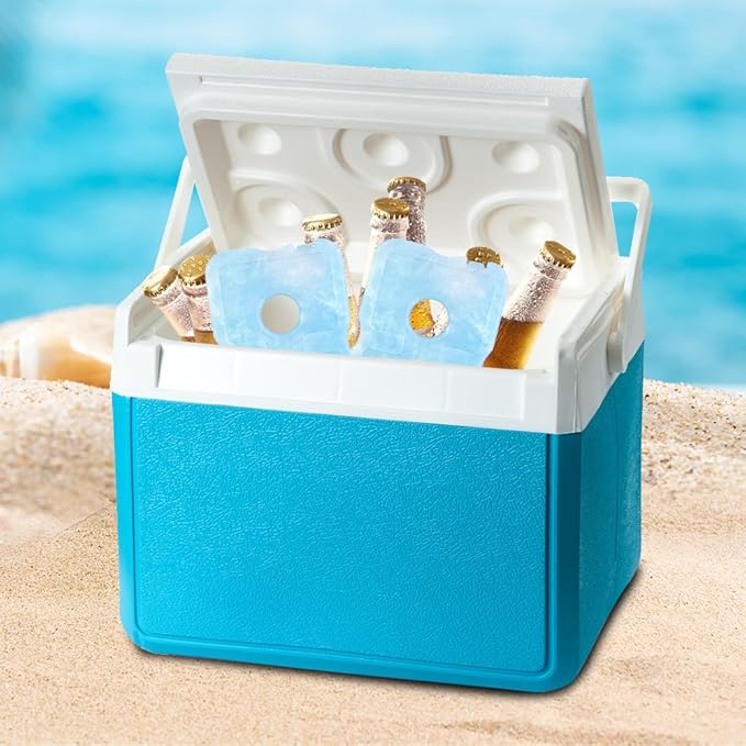 Bodaon Ice Packs for Lunch Boxes, Lunch Cooler Bag, Reusable Small Lunch Box Ice Pack for Cooler, Lunchbox Accessories, Lunch Bag Freezer Long Cold Blue Ice Packs Blocks for Coolers, Kids, Adults