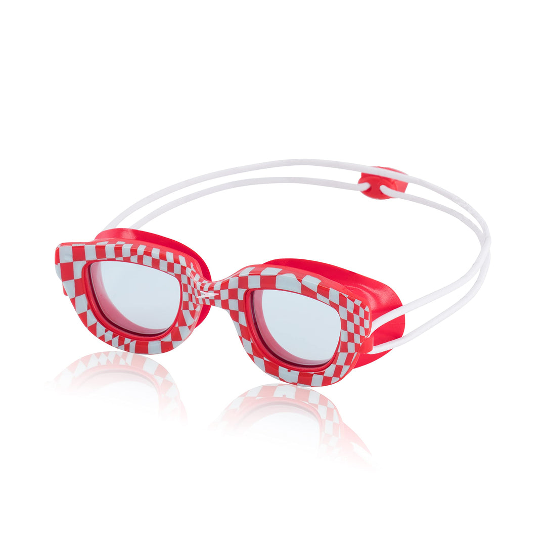 Speedo Unisex-Child Swim Goggles Sunny G Ages 3-8, Red/Cool Blue