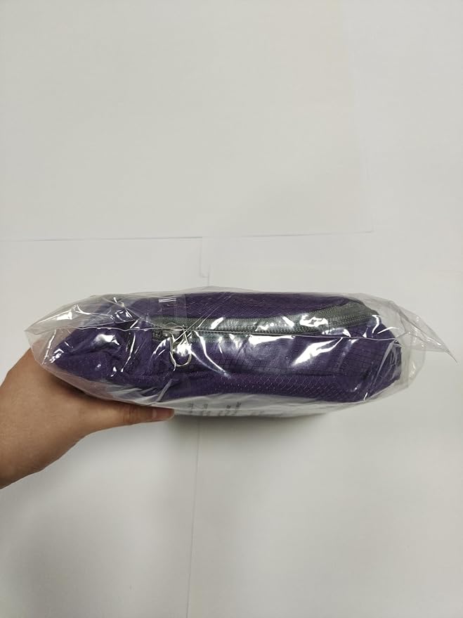 ZOMAKE Lightweight Packable Backpack 35L, Light Foldable Backpacks Water Resistant Collapsible Hiking Bag, Compact Folding Day Pack for Travel Camping(Purple)