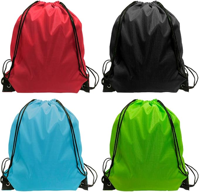 GoodtoU Drawstring Backpack Bulk- Cinch sack backpack 48 Pcs 4 Color Drawstring Bags Bulk
