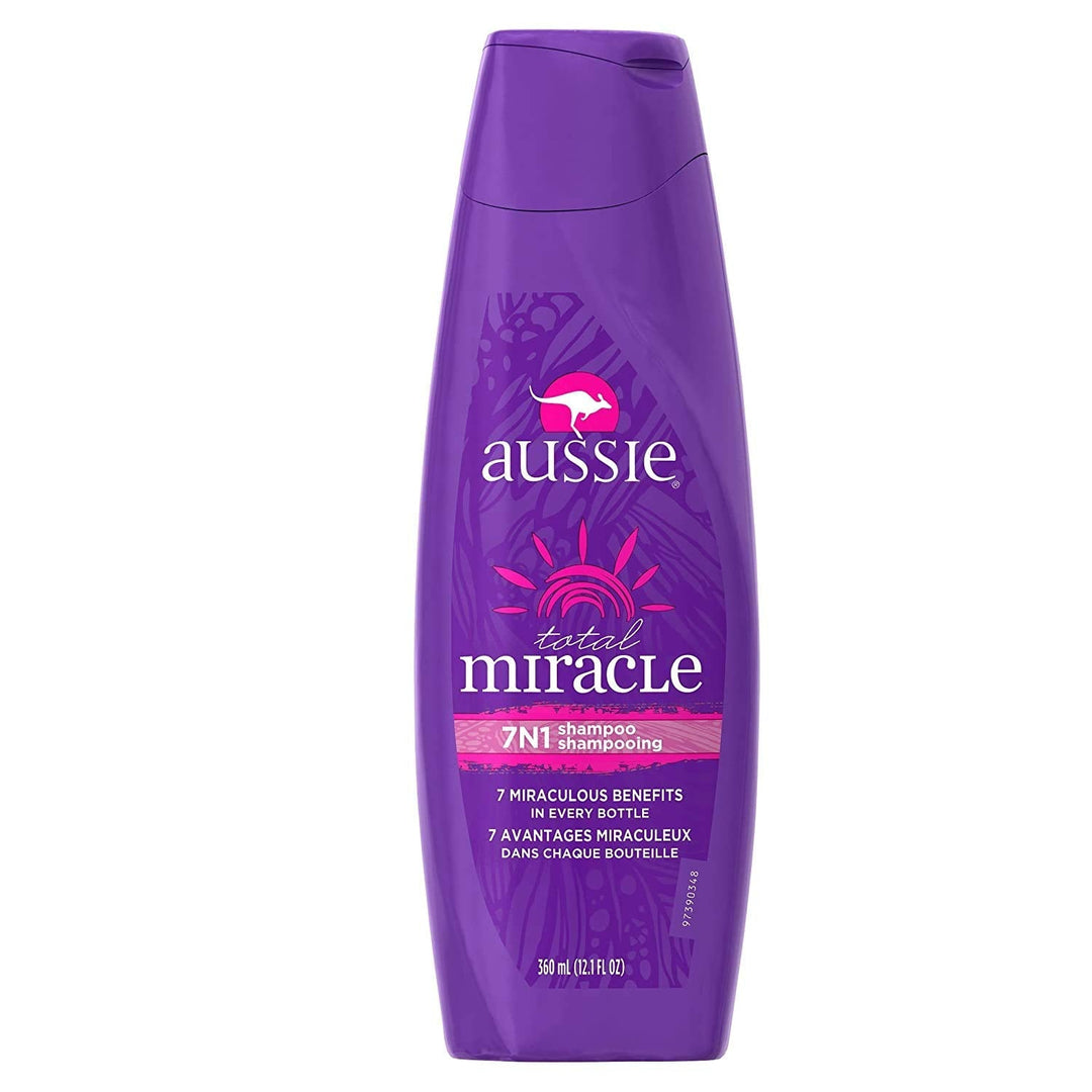 Aussie Total Miracle 7-N-1 Shampoo 12.1Oz (2 Pack)