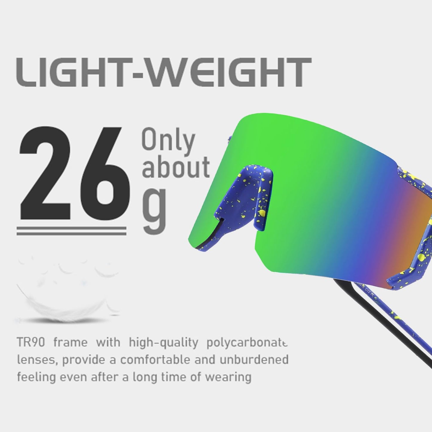 Youth Baseball Sunglasses For Boys Girls,UV400 Kids Sports Sunglasses,Cycling glasse Running Golf