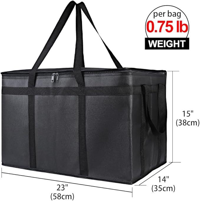 Insulated Reusable Grocery Shopping Bags, 4 Packs