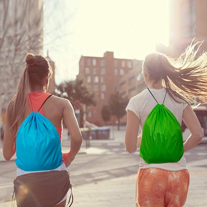 GoodtoU Drawstring Gym Backpack - 36 Pcs String Bag - Cinch Bag Bulk - 4 Colors