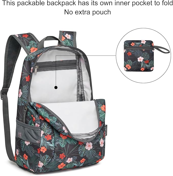 G4Free 20L Lightweight Packable Backpack Travel Hiking Daypack Foldable Backpack for Men Women