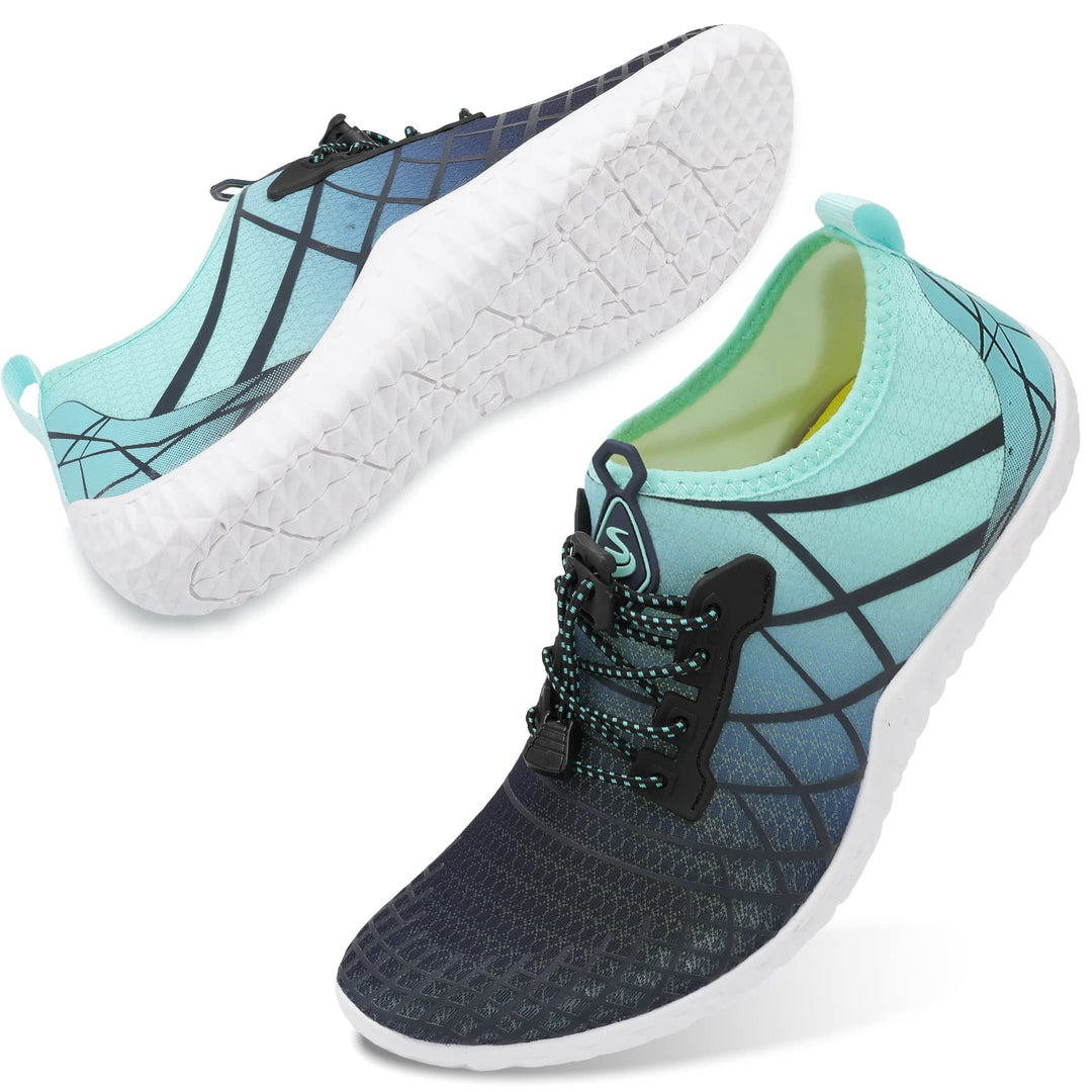 Womens Mens Beach Water Shoes Quick Dry Barefoot Aqua Shoe for Swim Pool Surf Diving Outdoor Water Sports 11 Women/8.5 Men