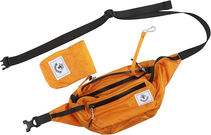 4Monster Hiking Waist Packs Portable,Water Resistant Fanny Bag with Adjustable Strap,Lightweight Crossbody Chest Bag Slim Bag
