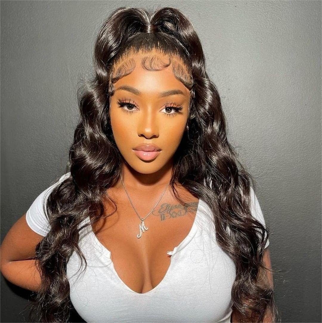 Beeos 13X6 Ultra-Fitted Hd Lace Front Wig Body Wave Human Hair Wigs 250% Desnity Pre-Plucked Invisible Hd Lace Frontal Wig Bleac