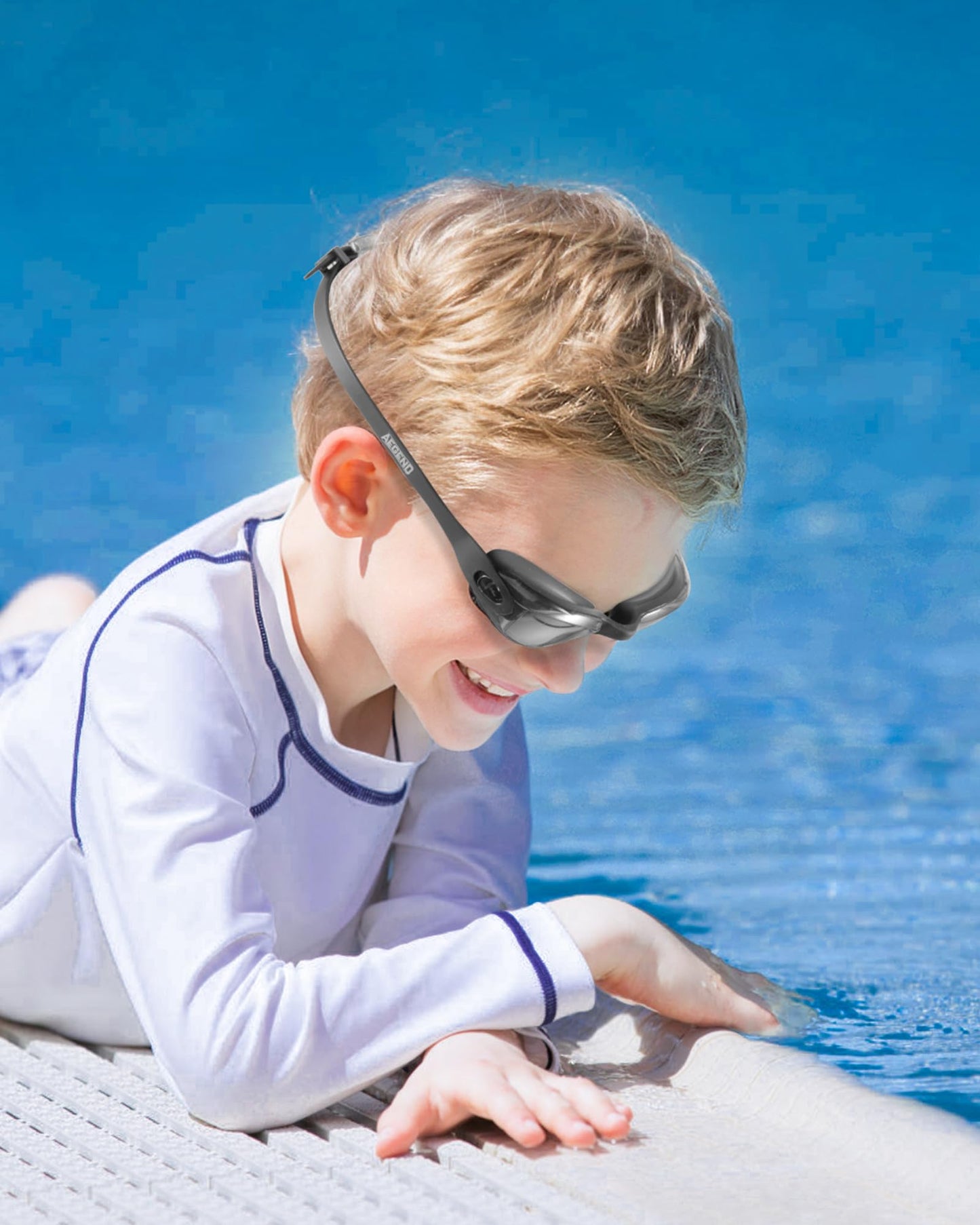 Aegend Kids Swim Goggles, Pack of 2 Swimming Goggles for Children Boys & Girls Age 3-14