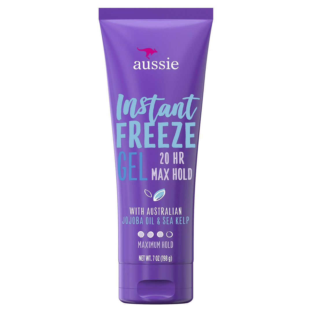 Aussie Instant Freeze Gel Maximum Hold 7 Oz (Pack Of 4)