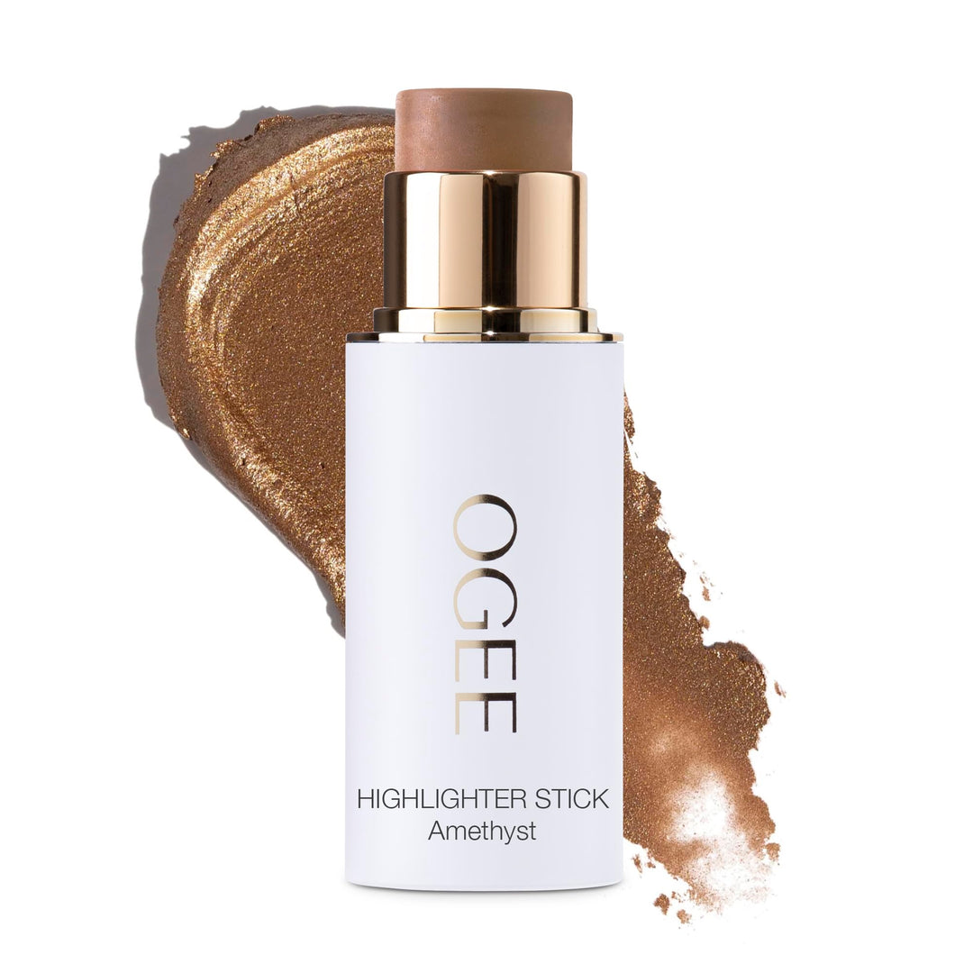 Ogee Sculpted Face Stick - Citrine (Citrine - Radiant Gold Shimmer) Certified Organic Bronzer Stick & Highlighter Makeup - Multi