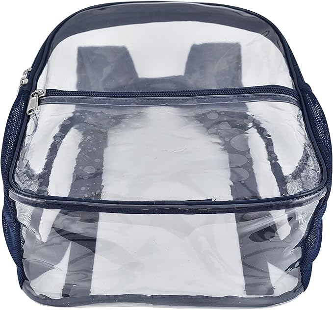 USPECLARE Clear Backpack for Stadium Approved 12×6×12, Water proof Clear Bag for Stadium Events and Concert Work Sport Event