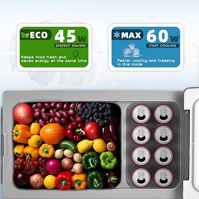 Alpicool CF35 Portable Car Refrigerator,12 Volt Car Fridge Freezer, 32 Quart (30.6 Liter) Fast Cooling 12V Car Fridge -4℉~68℉, Car Cooler, 12/24V DC and 100-240V AC for Outdoor, Camping, RV, Truck