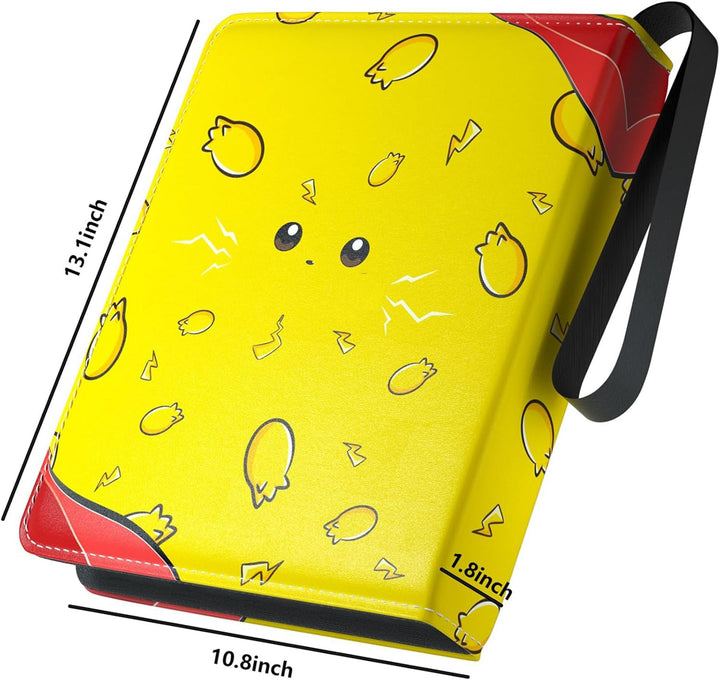 Card Binder 9-Pocket, 720 Pockets Card Holder Album with 40 Sleeves Yellow Face