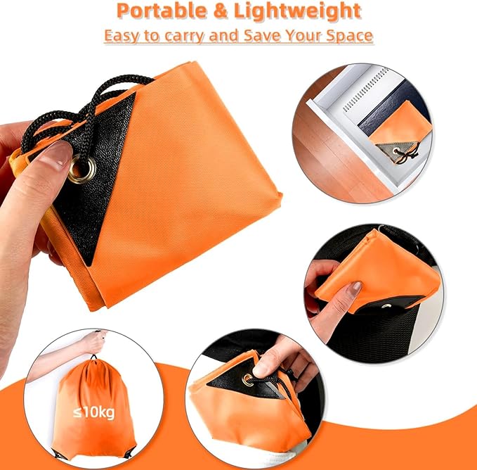 GoodtoU Drawstring Backpacks, Drawstring Nylon Bags Bulk Cinch Sack Drawstring Gym Bag for Sport, Traveling, Team (20Pcs, Orange)