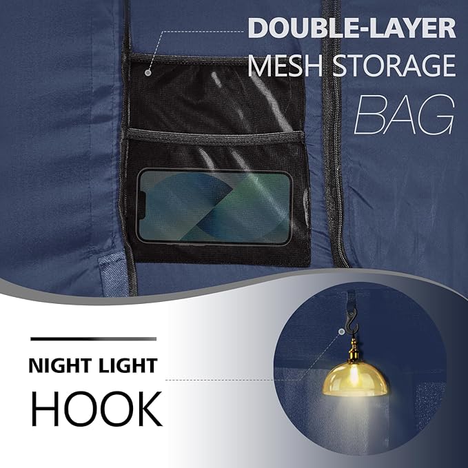 Bed Tent Bed Canopy Twin Size Tents for Adult and Kids- Original Design Portable Dream Tent Indoor Sleeping Tents 80% Blackout with 3 Doors Breathable Big Space Tents