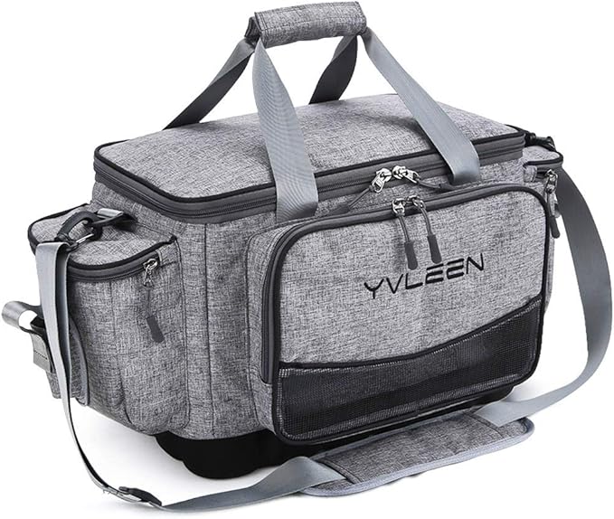 YVLEEN Fishing Tackle Box Bag - Outdoor Large Fishing Tackle Storage Bag - 100% Water-Resistant Polyester Material - Fishing Tackle Bags - Suitable for 3600 3700 Tackle Box