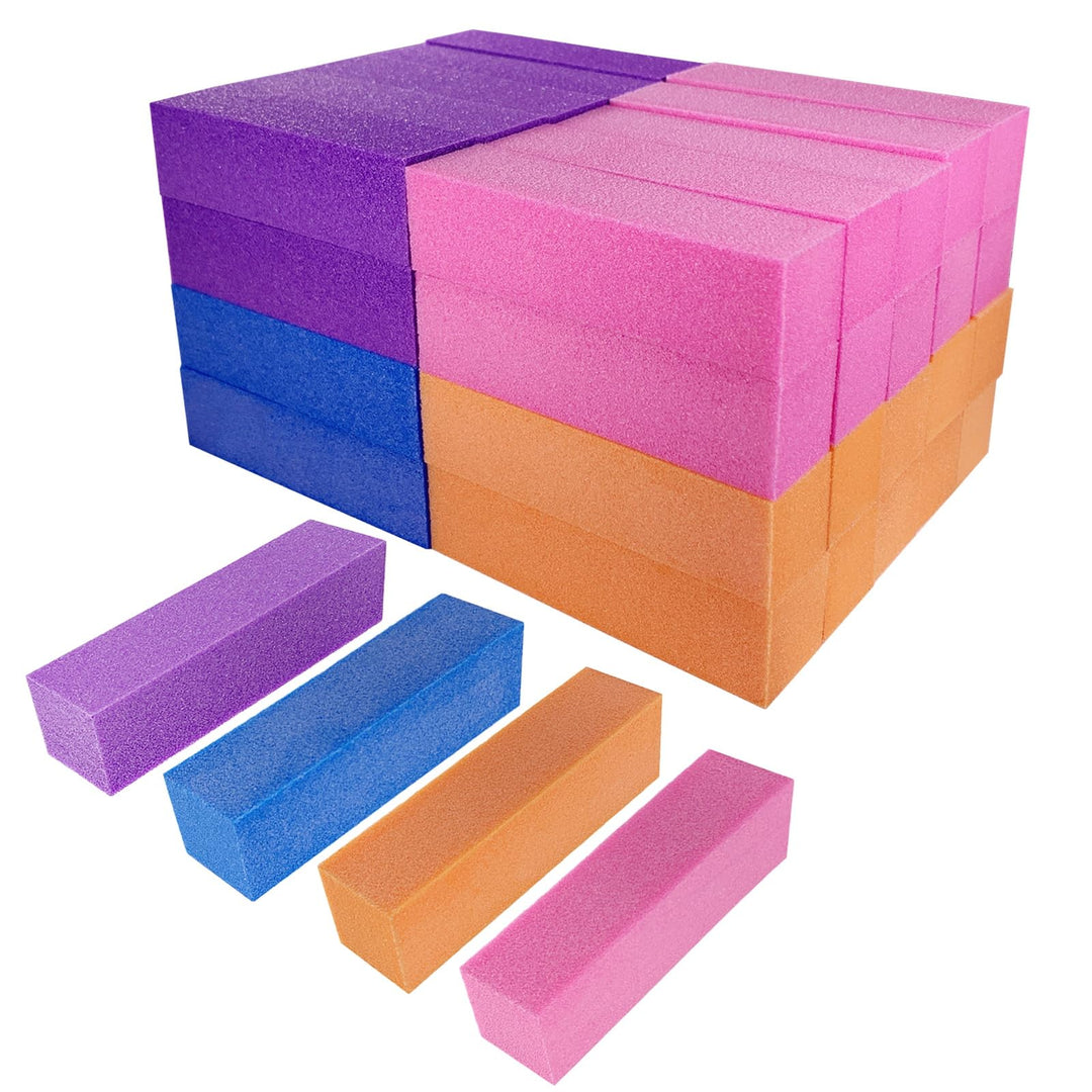 40 Pcs Nail Buffer Block For Acrylic And Natural Nails, 4 Sided Sanding Buffers For Gel Nails Fingernail Shine Buffing Filer Set