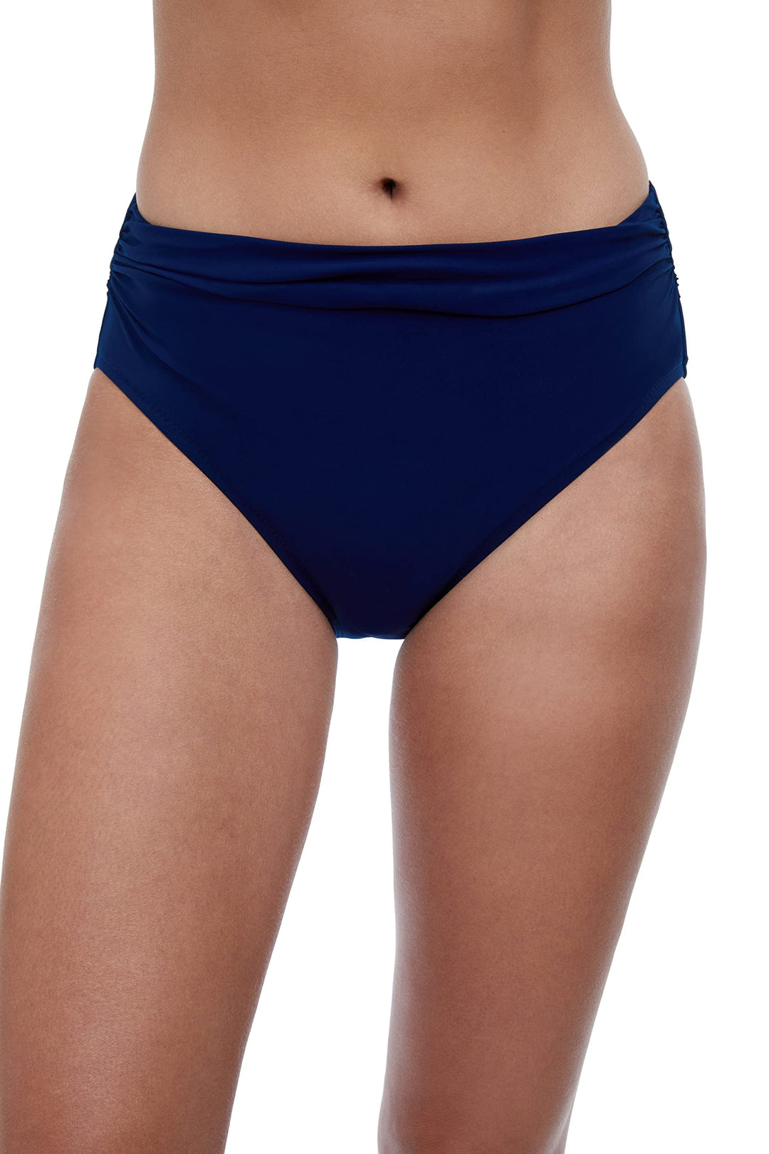 Profile by Gottex Women's Standard Ruched High Waist Swimsuit Bottom, Tutti Frutti Navy, 16