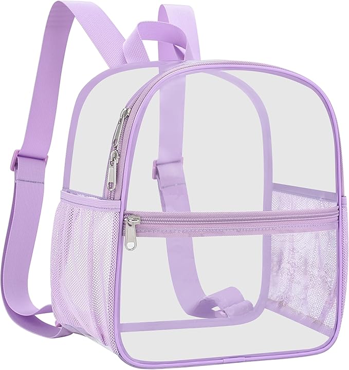 USPECLARE Clear Backpack Stadium Approved 12X11x6, Waterproof Clear Bag Stadium Backpack for Concert Work Sport Event