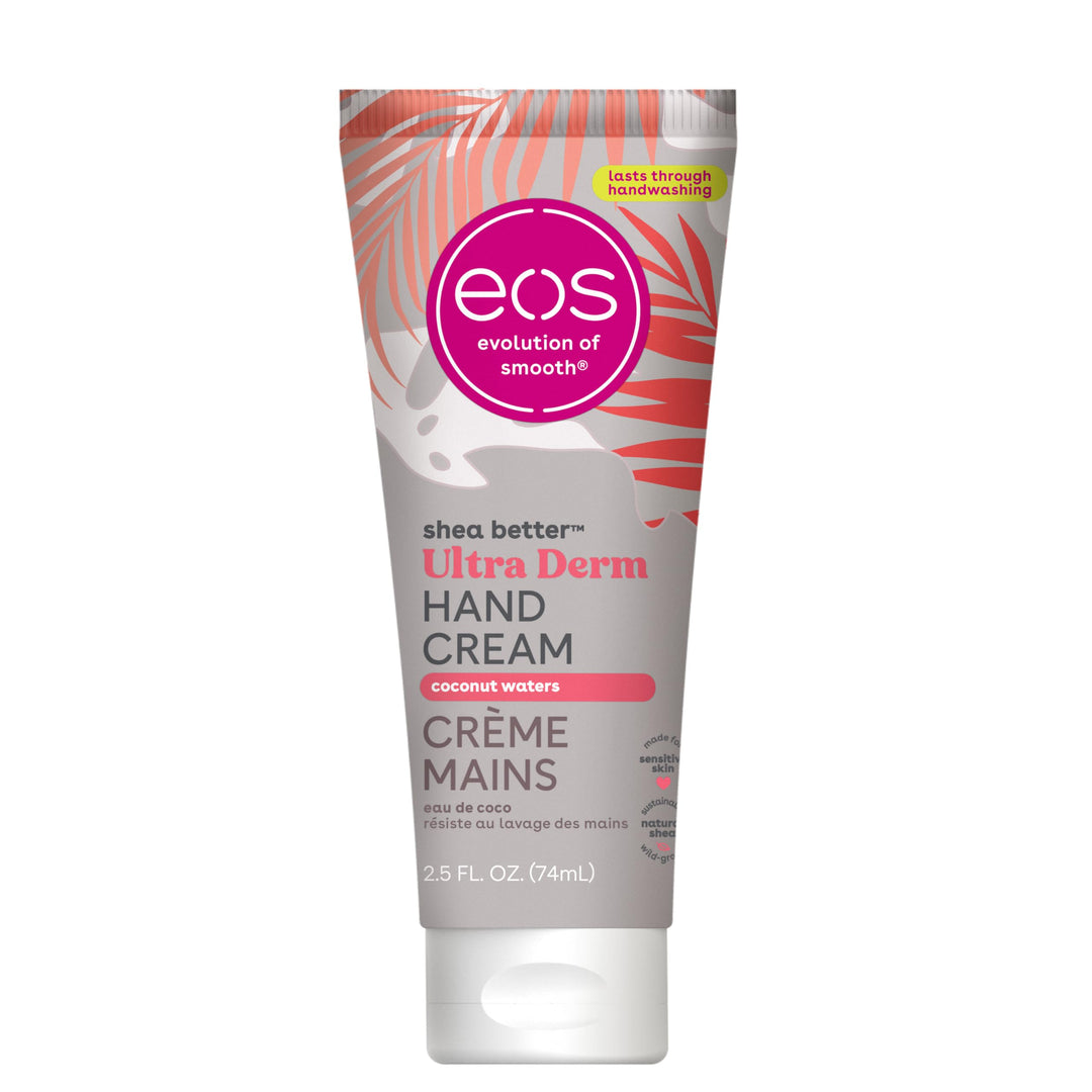 Eos Shea Better Hand Cream - Coconut, Natural Shea Butter Hand Lotion And Skin Care, 24 Hour Hydration With Shea Butter & Oil, 2