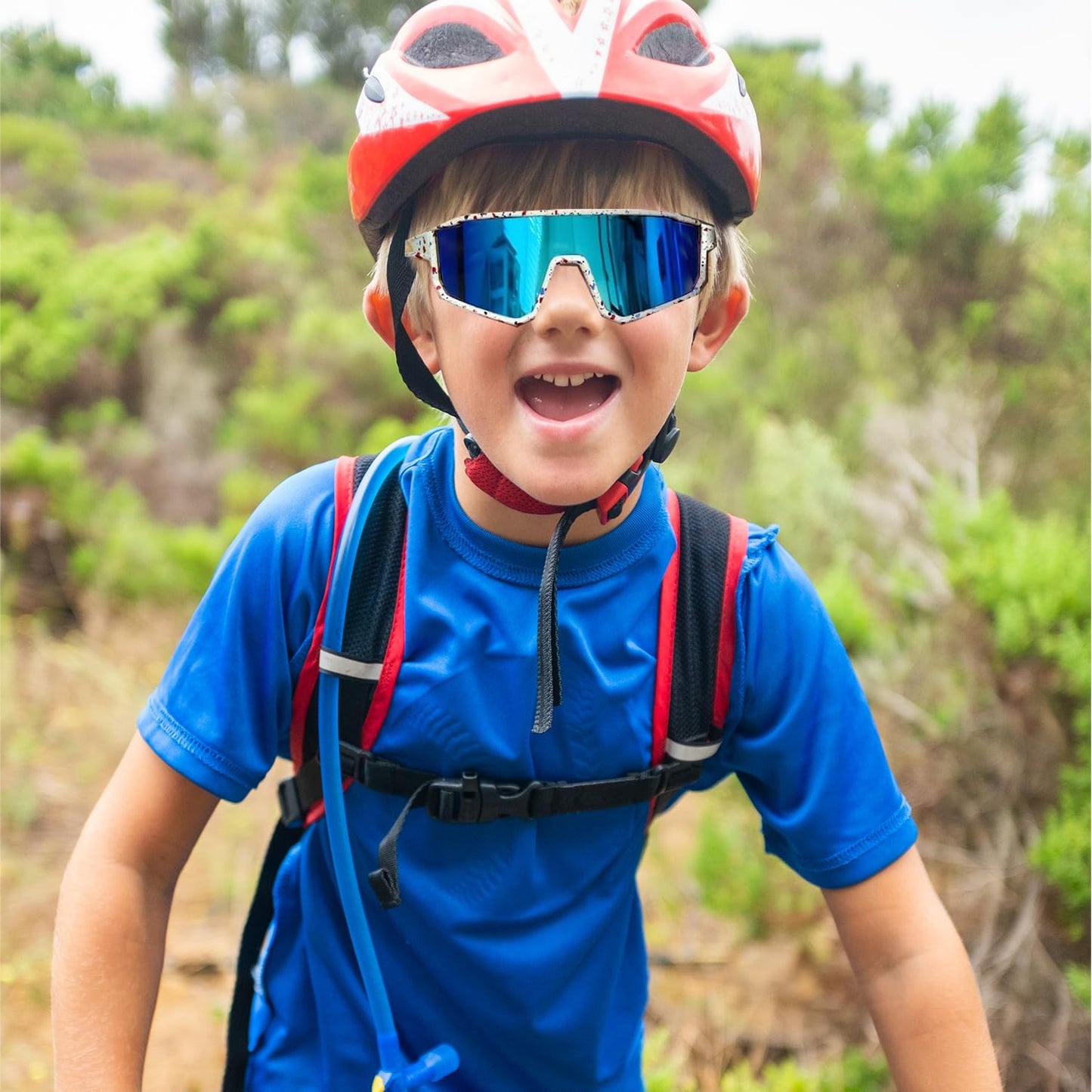 Youth Baseball Sunglasses For Boys Girls,UV400 Kids Sports Sunglasses,Cycling glasse Running Golf