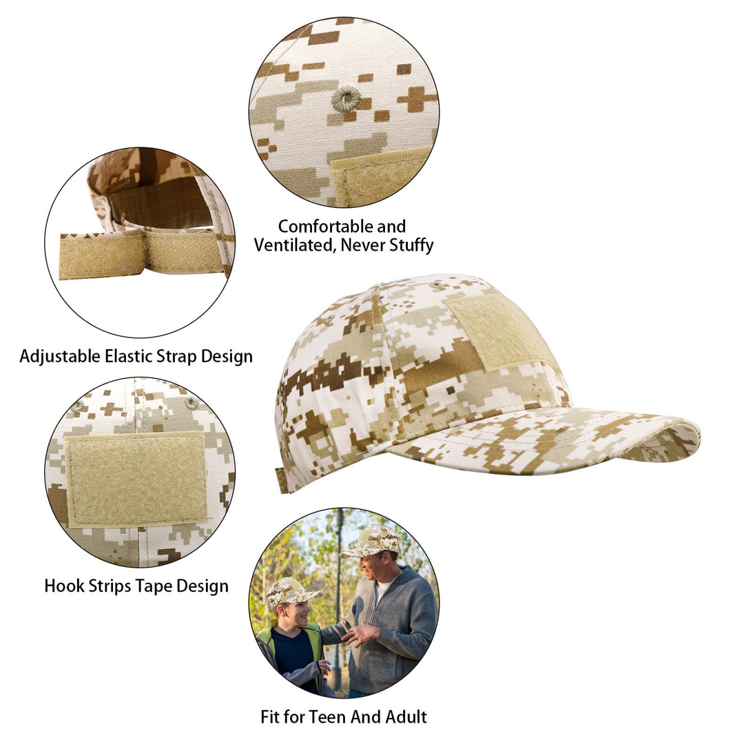 Airsoft Half Face Mask with Goggles Hat Set Tactical Masks Full Face Paintball Mask Ear Protective Baseball Cap for CS Halloween and Cosplay Game (3)