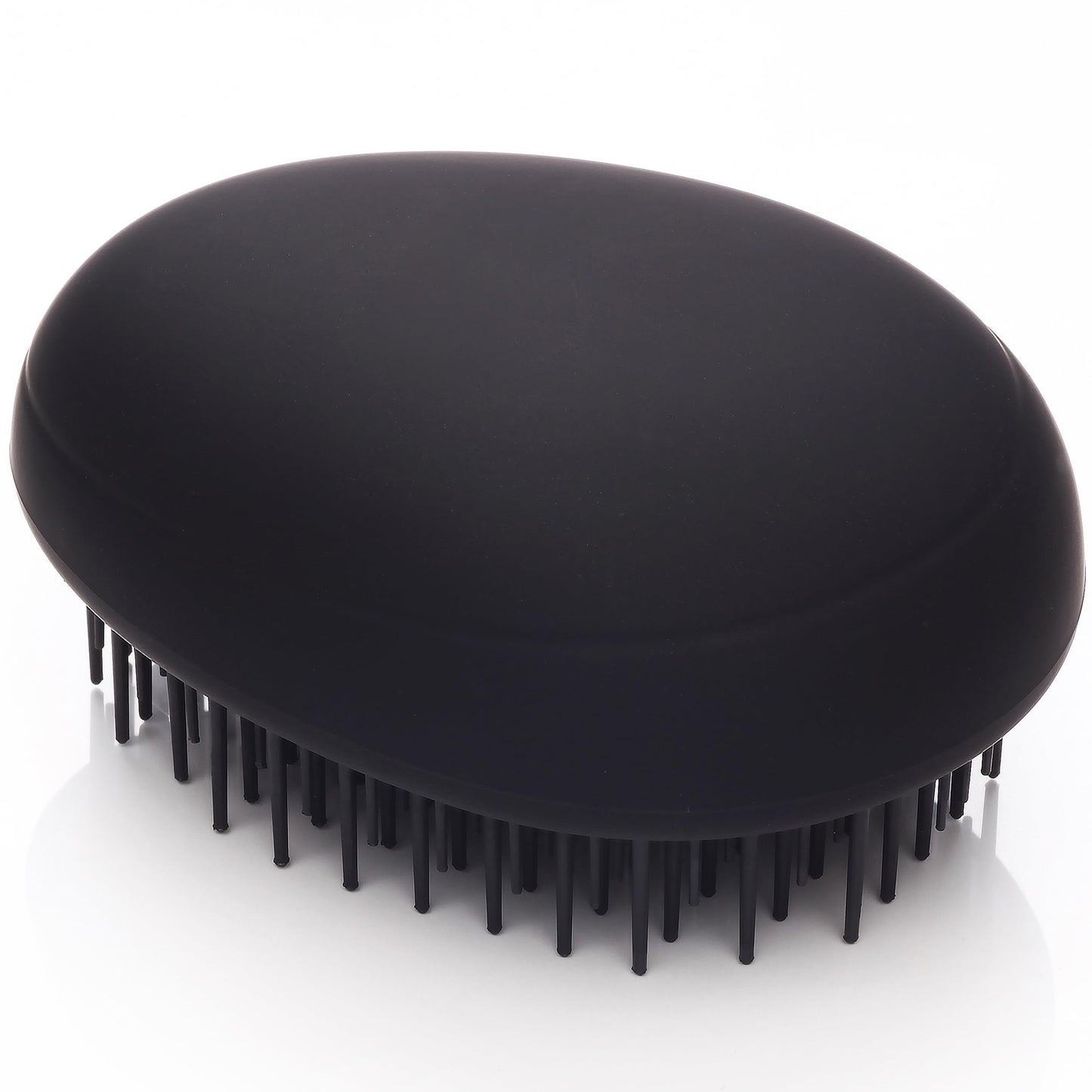 Kent PMB Black Pebble Scalp Massager Shampoo Brush, Shower and Travel Size Detangling Brush - Scalp Scrubber for Dandruff and Kids Hair Detangler - Hairbrush for Tangles