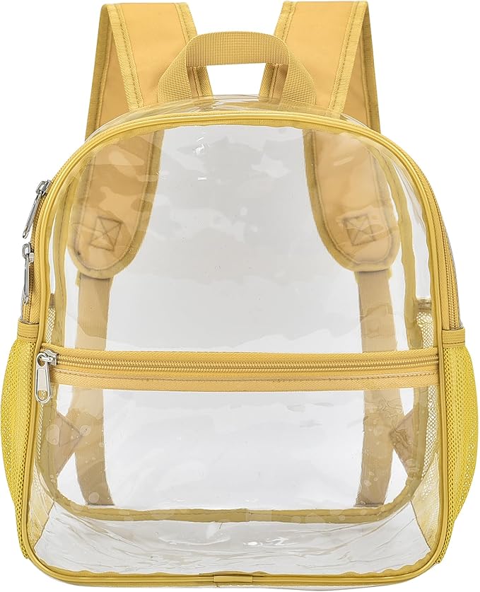 USPECLARE Clear Backpack for Stadium Approved 12×6×12, Water proof Clear Bag for Stadium Events and Concert Work Sport Event
