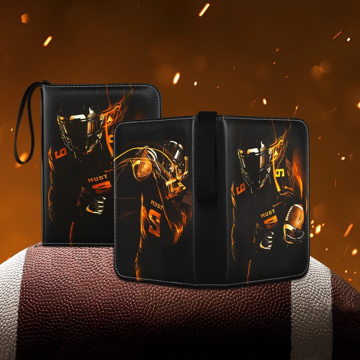RONMONG Football Card Binder,2024 Sports Trading Card with Sleeves Holder Album,440 Pockets Rugby Card Holder Sheets Display Storage Protectors for Collectors Boys and Girls Gift