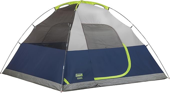 Coleman Sundome Camping Tent with Rainfly, 2/3/4/6 Person Tent Sets Up in 10 Mins, Weatherproof Shelter for Camping, Festivals, Backyard, Sleepovers, & More