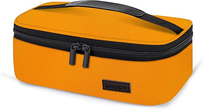 Gloppie Mini Lunch Box Small Lunch Bag for Children Insulated Lunch Bag for Kids, CPC Certified | Child-Safe Materials, Thermal LunchBox Reusable Sandwich Bags Snack Box, Orange