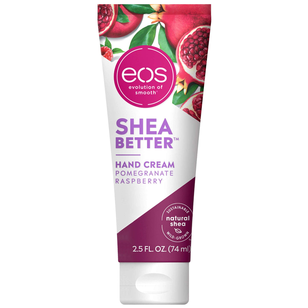 Eos Shea Better Hand Cream - Pomegranate Raspberry, Natural Butter Lotion And Skin Care, 24 Hour Hydration With Shea Butter & Oi