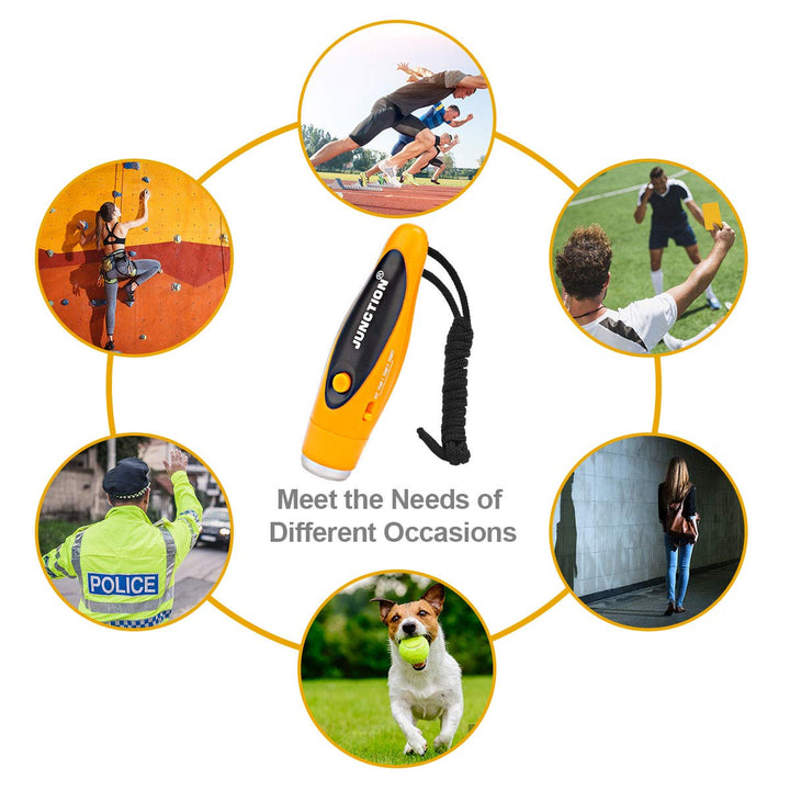 Electronic Whistle, Battery Operated Whistle Adjustable 3 Different Loud Whistle Sounds with Lanyard Handheld Electronic Whistles for Referees Volleyball Coaches Teacher, Soccer Sports Whistle-Yellow