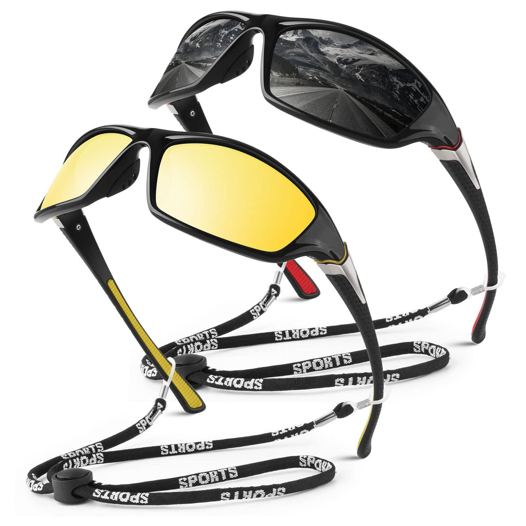 WEAROYO Polarized Sports Sunglasses for Men Women,Cycling Running Driving Fishing Trekking Sun Glasses 100% UV Protection