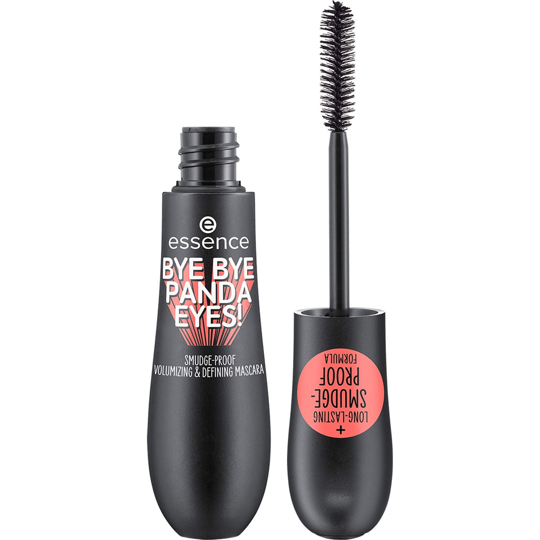 essence | Bye Bye Panda Eyes Tubing Mascara | Smudge-proof, Volumizing Definition | Vegan, Cruelty Free, Free From Parabens & Oi