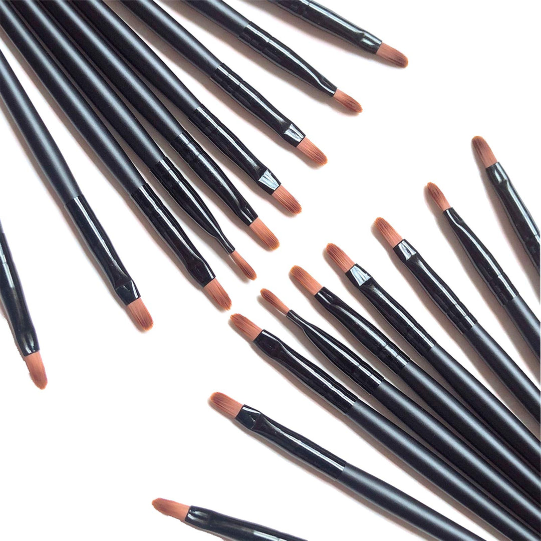 100 Pieces Disposable Lip Brushes Multifunctional Beauty Makeup Brush Lipstick Gloss Eyeshadow Applicator Smudge Cosmetic Tool S