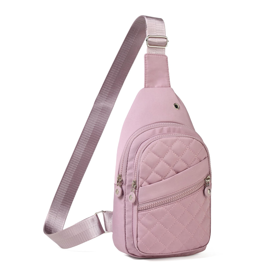 Xsecnua Sling Bag for Women, Crossbody Sling Backpack, Fanny Pack CrossBody Bags for Traveling Outdoors Hiking Daypack