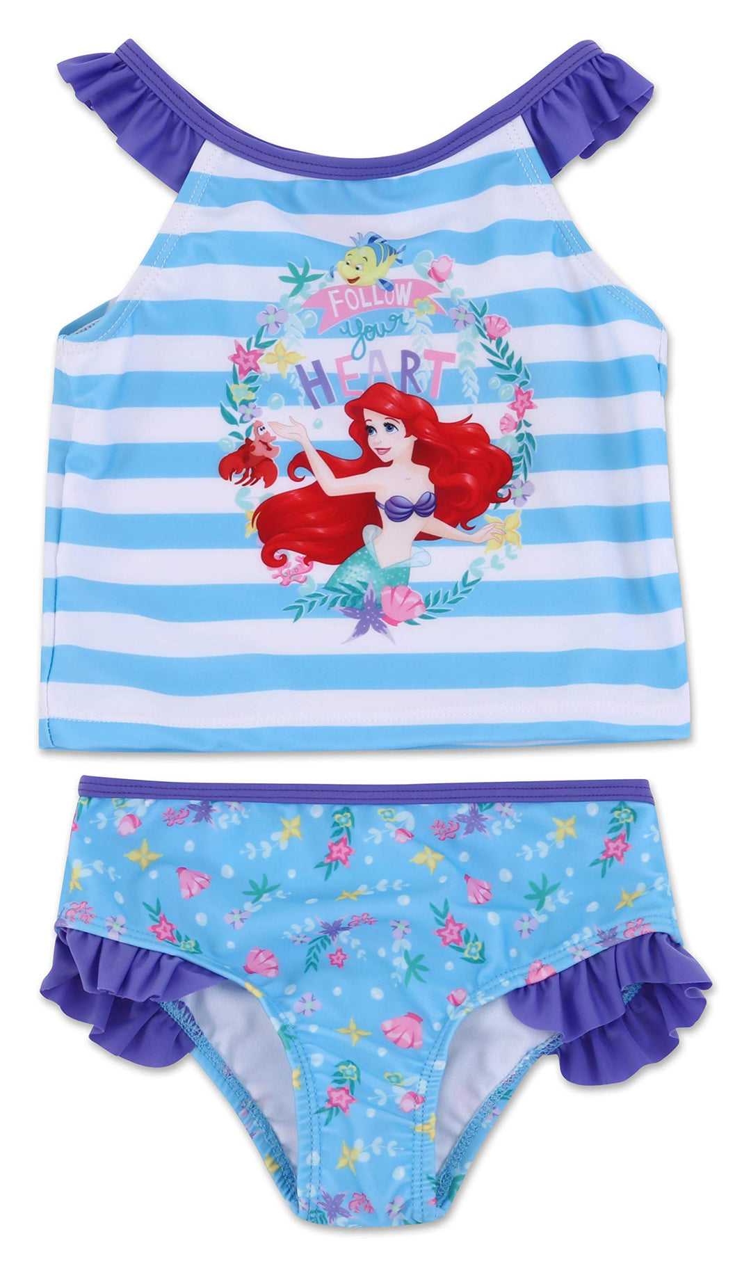 Toddler Girl Little Mermaid Two Piece Swimsuit 4T