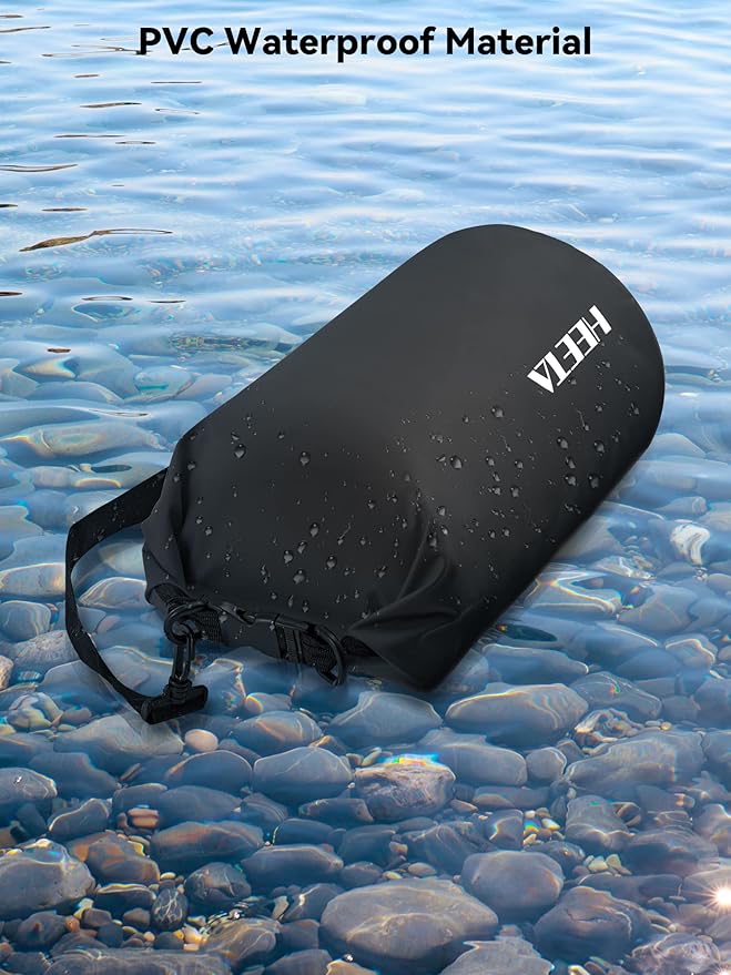 HEETA Waterproof Dry Bag for Women Men(Upgraded Version) 5L/10L/20L/30L/40L Roll Top Lightweight Dry Storage Bag Backpack with Emergency Whistle for Travel, Swimming, Boating, Kayaking, Camping, Beach