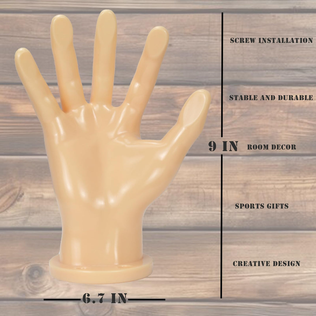 BOAMAU Hand Shaped Basketball Holder Wall Mount Gifts Basketball Room Decor Accessories Art Ball Decor Stand for Basketball, Football, Soccer, Volleyball(skin colour)