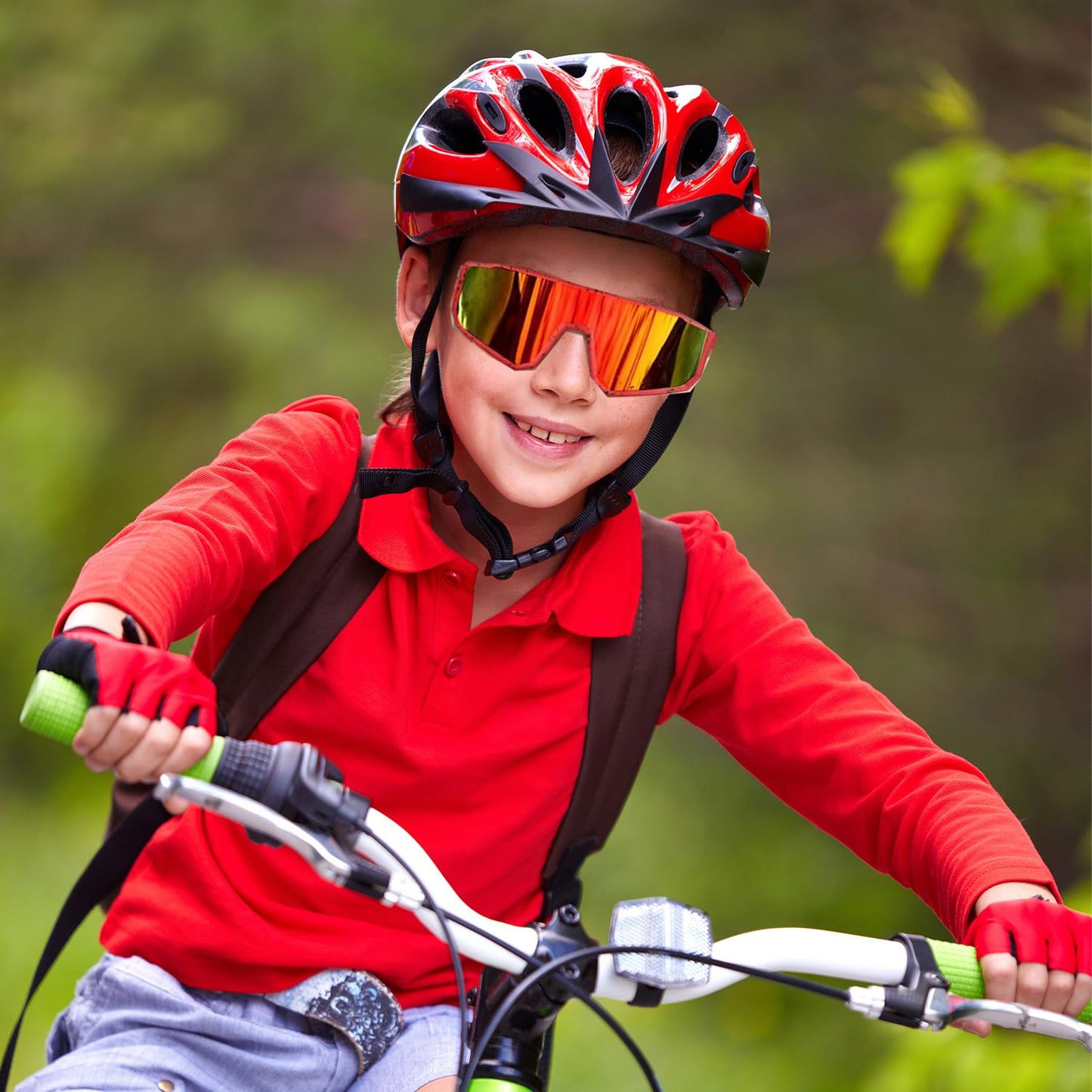 Youth Baseball Sunglasses For Boys Girls,UV400 Kids Sports Sunglasses,Cycling glasse Running Golf