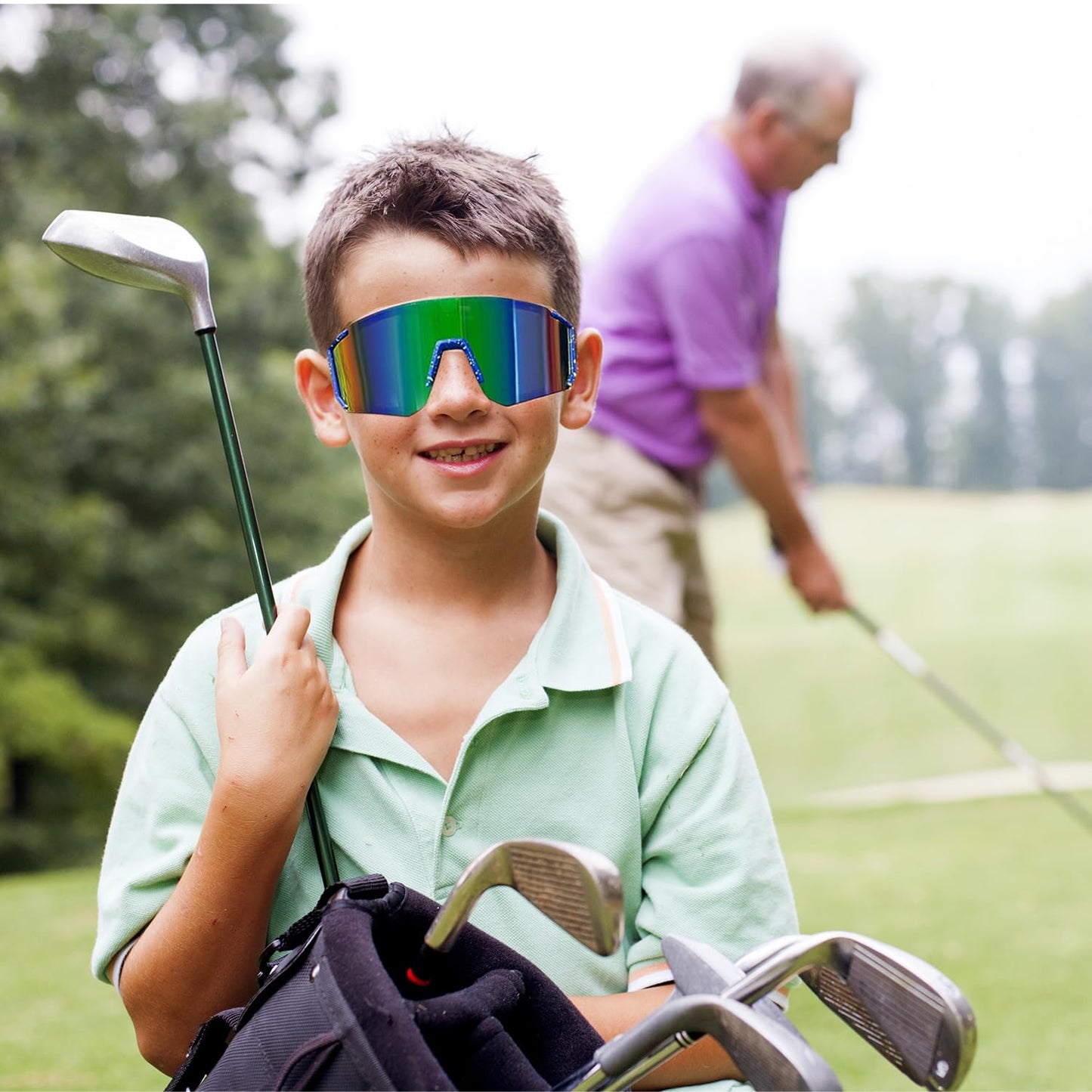 Youth Baseball Sunglasses For Boys Girls,UV400 Kids Sports Sunglasses,Cycling glasse Running Golf